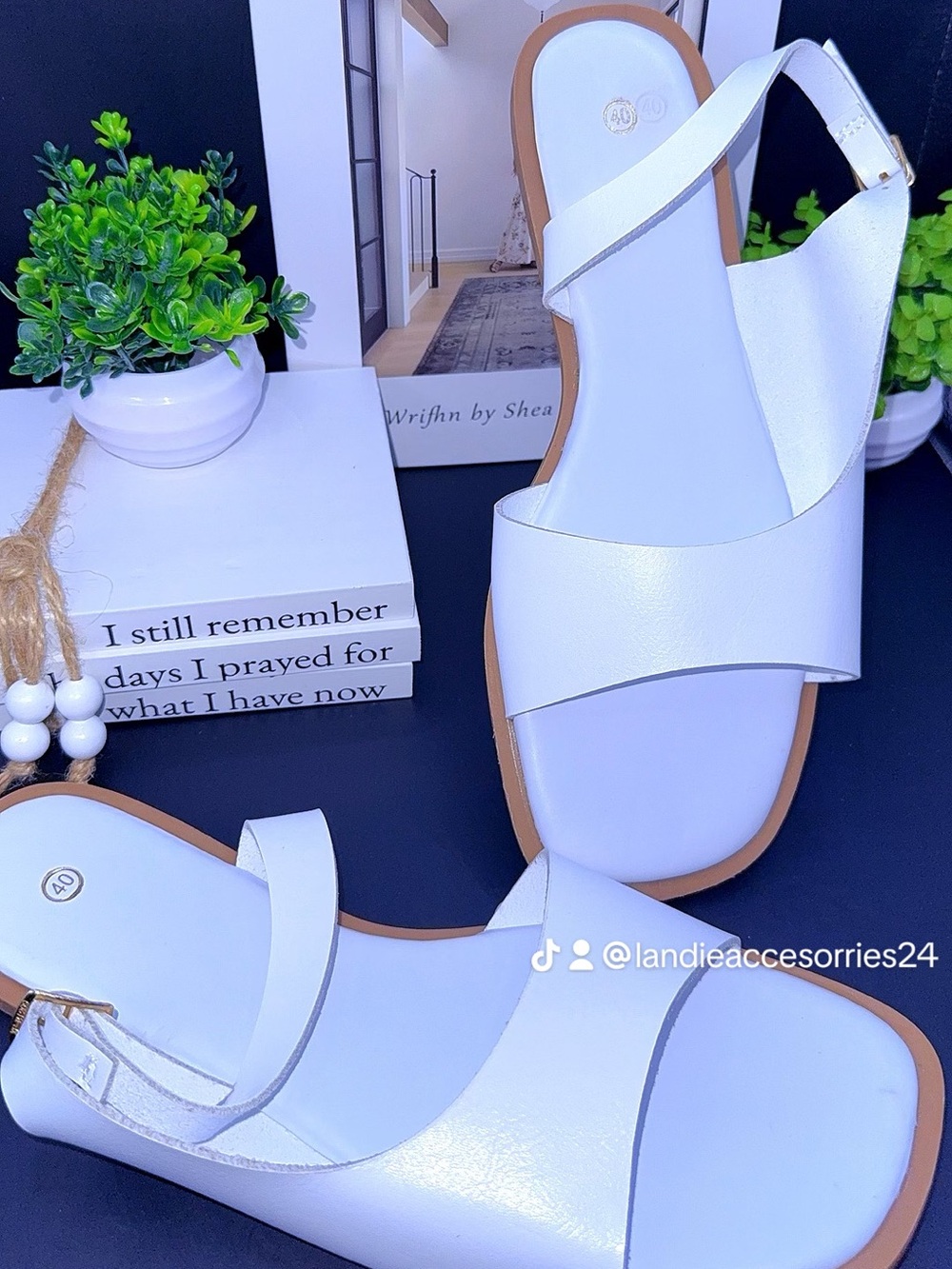 Elegant White Women's Sandals
